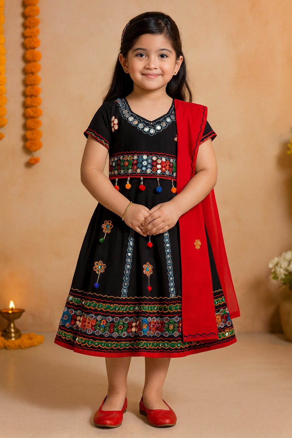 Girl's Cotton Ghaghra Choli, Leghnga Choli, Chania Choli 144