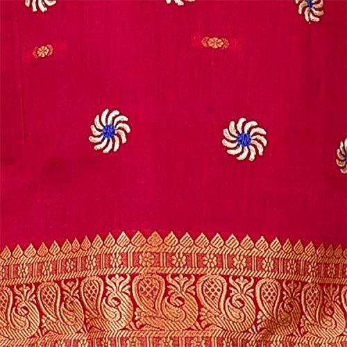 Girl's Traditional Art Silk Stitched Lehenga Choli for Girls-gc203mrn